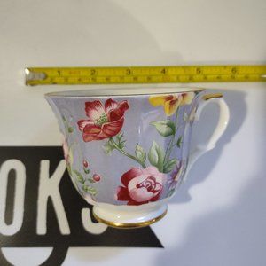 Royal Cuthbertson Tea Cup Staffordshire England Fine Bone China Flowers